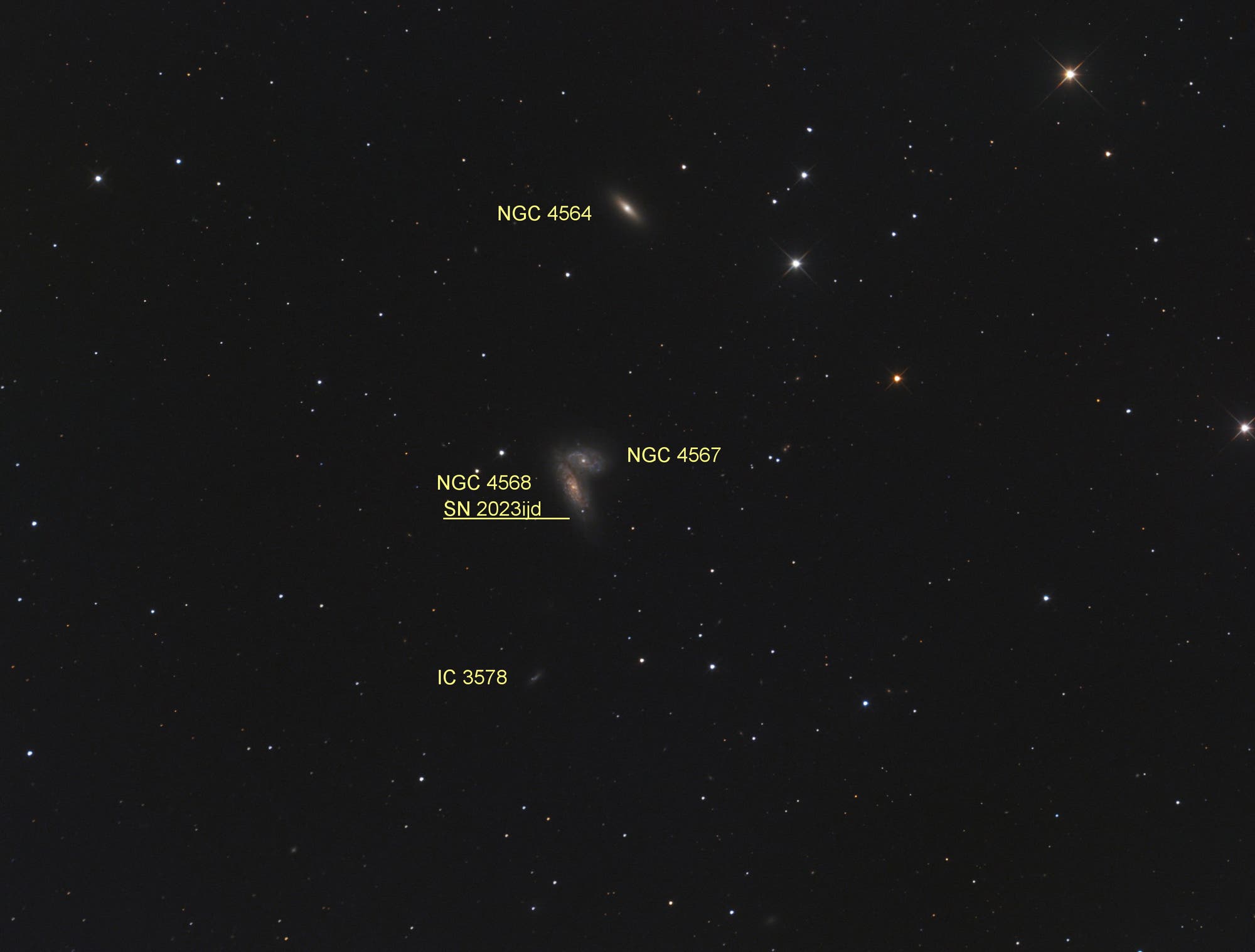 NGC 4568 mit SN 2023ijd (Objekte) Spektrum der Wissenschaft